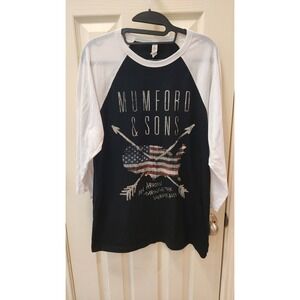 mumford and sons 2016 concert shirt women's large